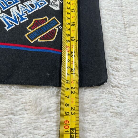 Harley Davidson Vintage 70s Motorcycles Square Riding Bandana Scarf - Picture 4 of 4